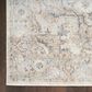 Nourison Astra Machine Washable 6"7" x 9" Silver and Grey Area Rug, , large
