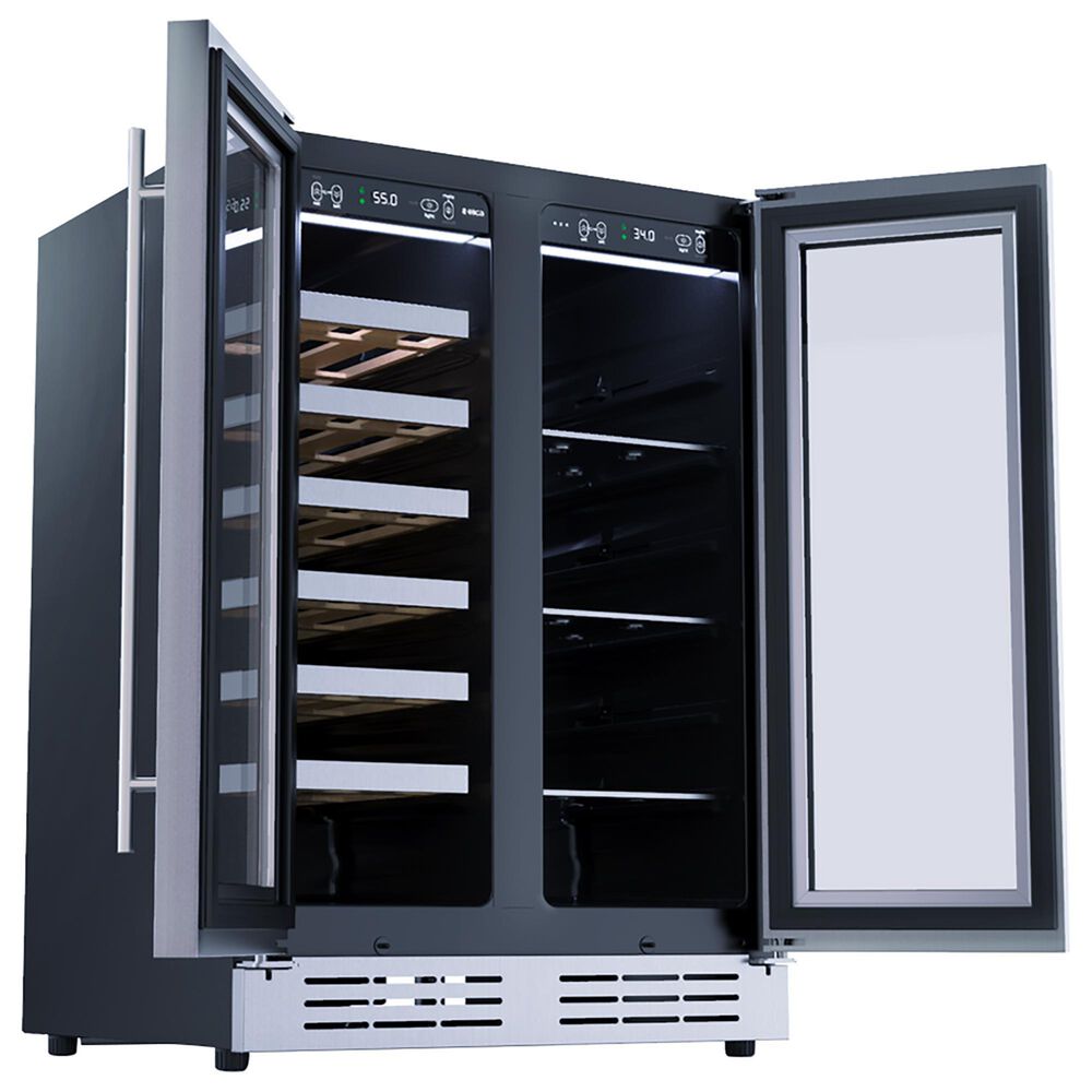 Elica 4.8 Cu. Ft. French Door Beverage and Wine Center in Stainless Steel, , large