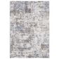 Central Oriental Trisha Yearwood Belmont Damarion 5" x 7" Grey and Blue Area Rug, , large