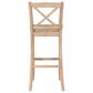 Linon Home Decor Torino X-Back Bar Stool in Grey Wash, , large