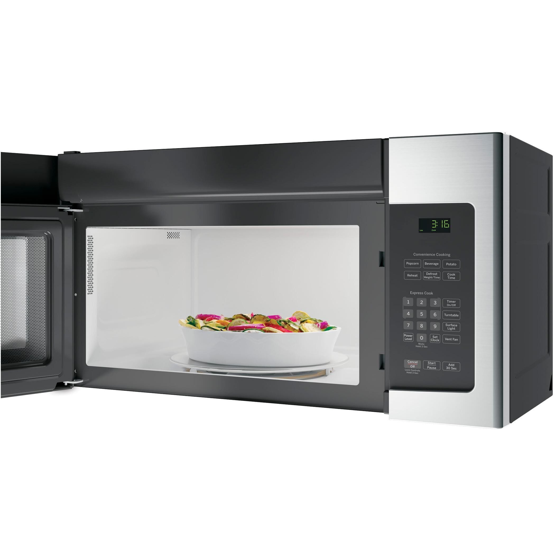 Ge over the range microwave white top with exhaust fan