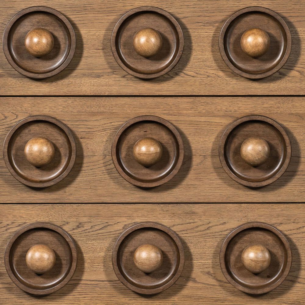 Hooker Furniture Commerce and Market Knobby 3-Drawer Accent Chest in Brown, , large