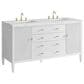 James Martin Vanities Myrrin 60" Double Vanity in Bright White with 3 cm Ethereal Noctis Quartz Top, , large