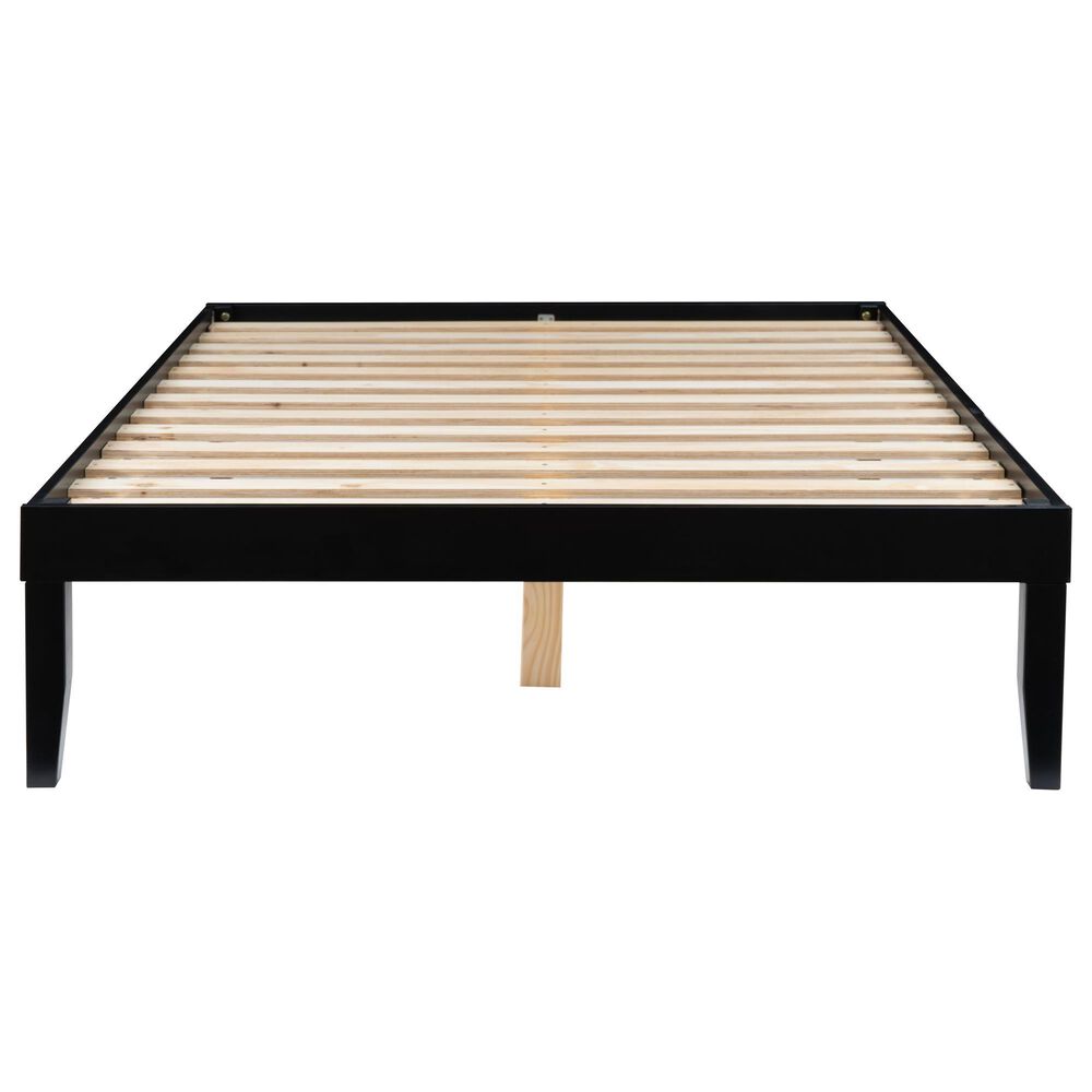 Linon Home Decor Polly Full Platform Bed in Bold Black, , large
