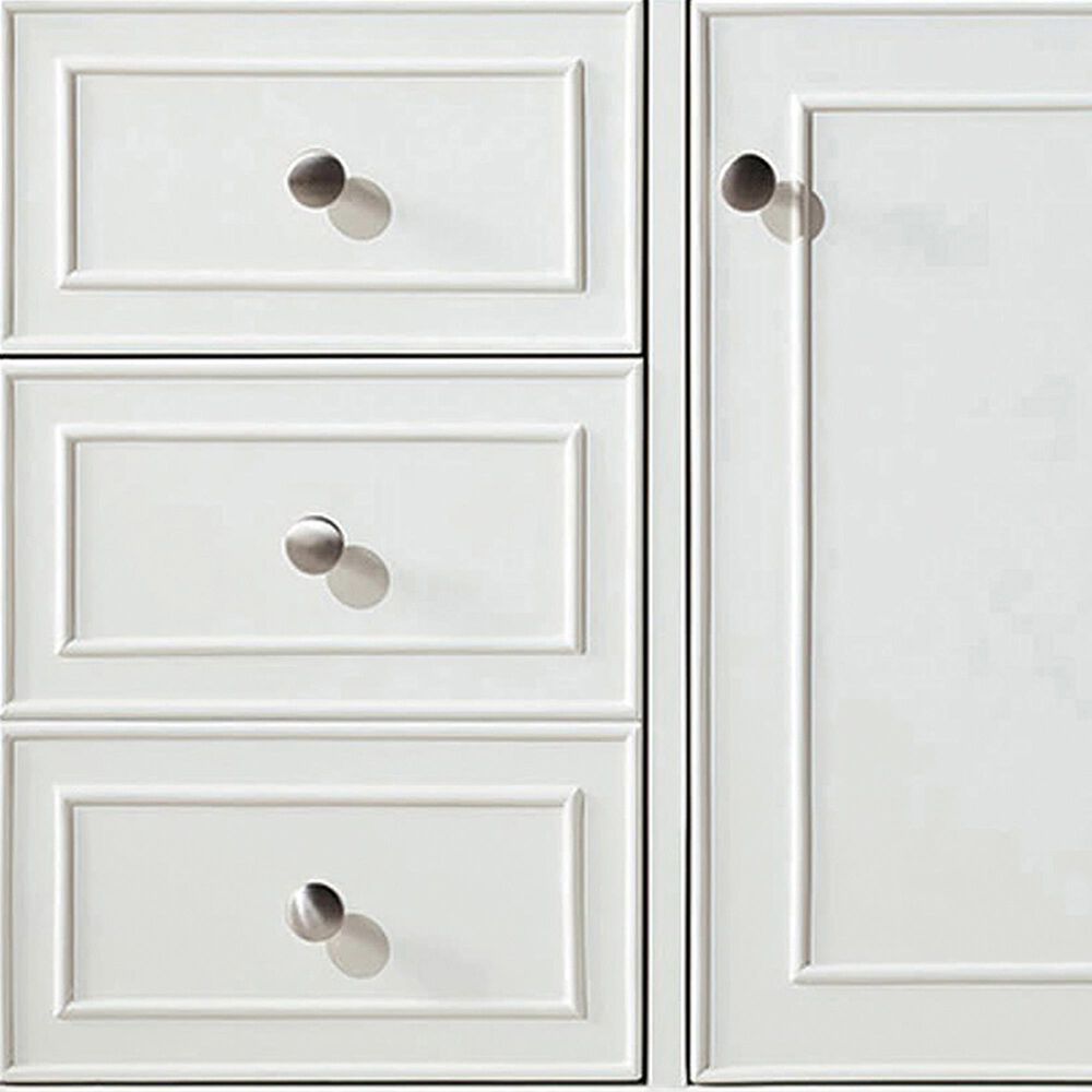 James Martin Vanities Bristol 48" Single Bathroom Vanity in Bright White with 3 cm Lime Delight Quartz Top and Rectangular Sink, , large