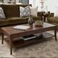 Flexsteel Sylvie 2-Drawer Rectangular Coffee Table in Chestnut, , large