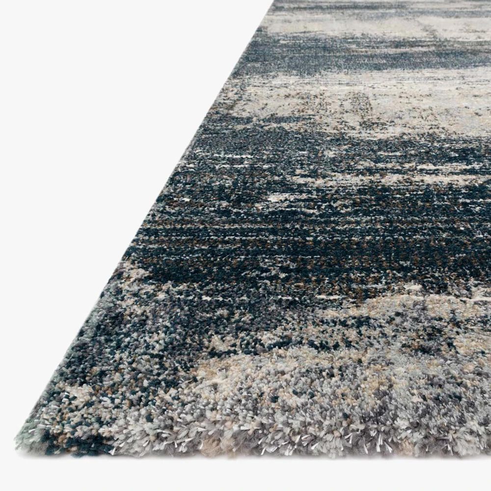 Loloi Augustus  5&#39;3&quot; x 7&#39;8&quot; Navy and Stone Area Rug, , large