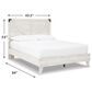 Ashley Shawburn Queen Platform Bed in White and Dark Charcoal Gray, , large