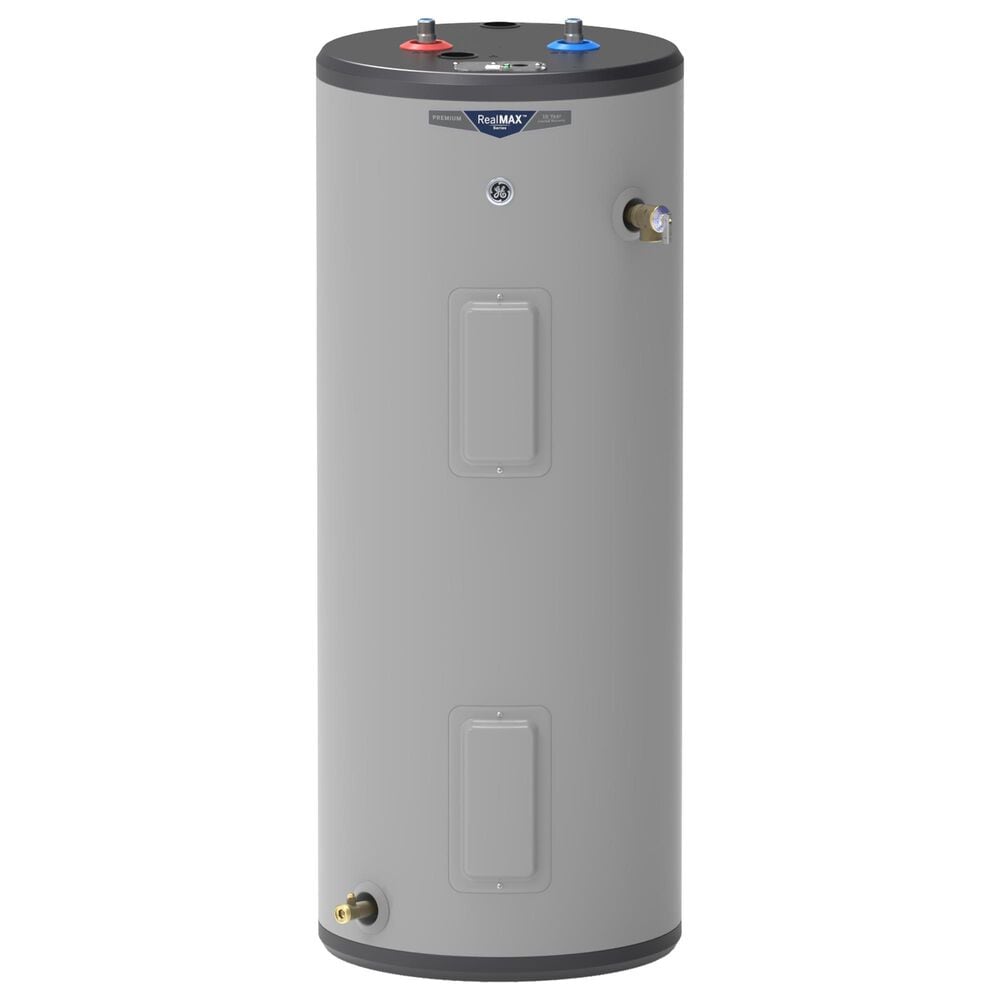 GE Appliances 30-Gallon Tall Electric Water Heater in Gray, , large