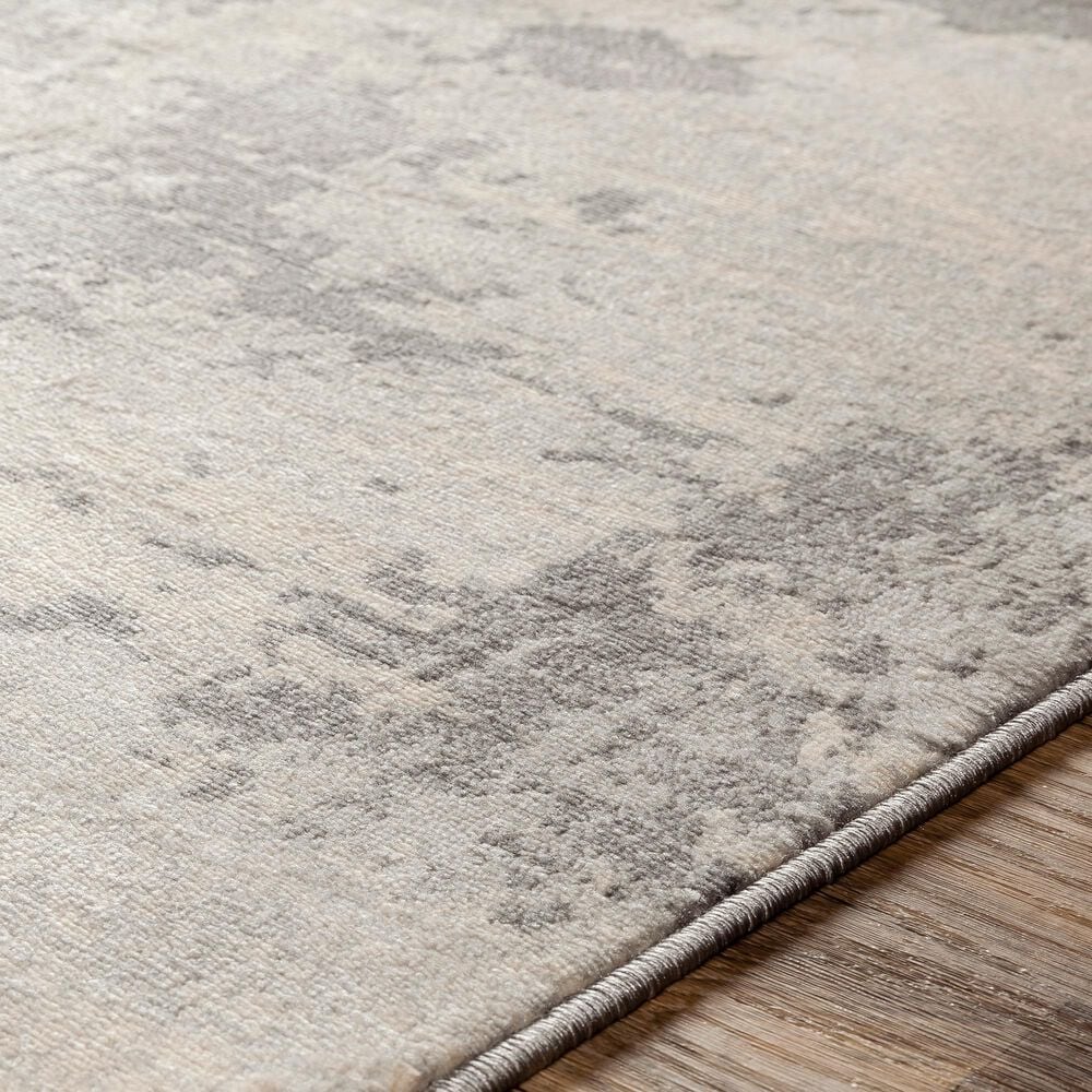 Surya Monaco MOC-2311 2&#39; x 3&#39; Silver Gray and Cream Scatter Rug, , large