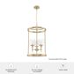 Hunter Xidane 3-Light Foyer Lantern in Alturas Gold, , large