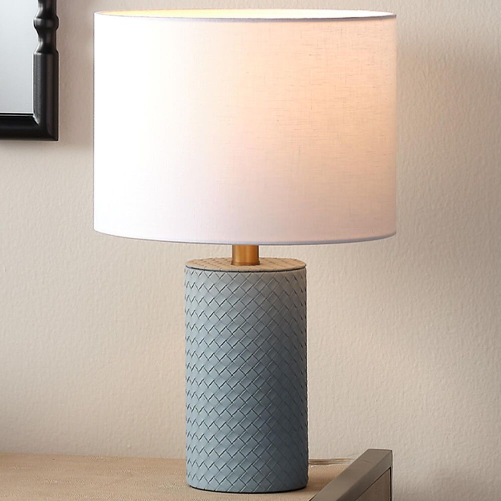 Splendor Living Ironwoode Table Lamp in Blue and Antique Brass, , large