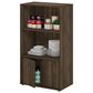 HOMLUX Kitchen Storage Shelf with Cabinet in Columbia Walnut, , large