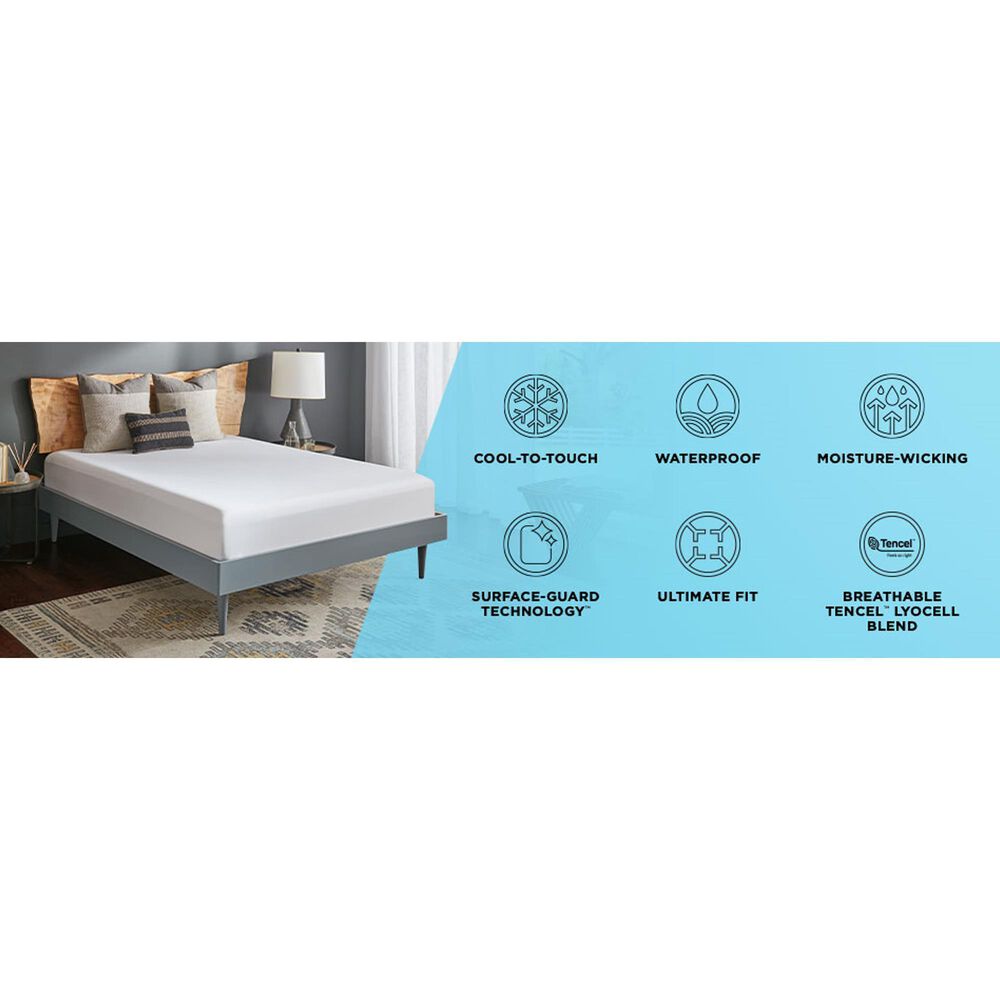 TempurPedic TempurProtect Breeze Cooling King Mattress Protector NFM