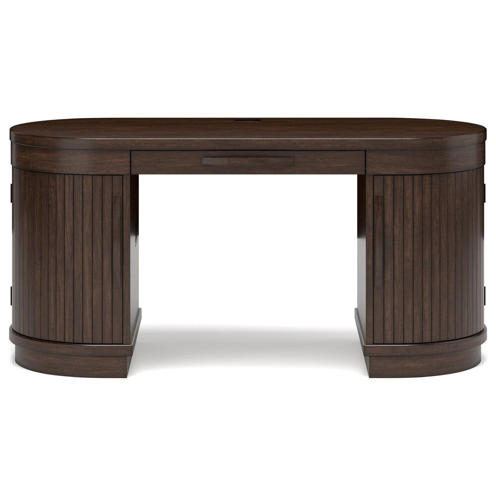 Ashley Korestone 63&quot; Writing Desk in Warm Brown, , large