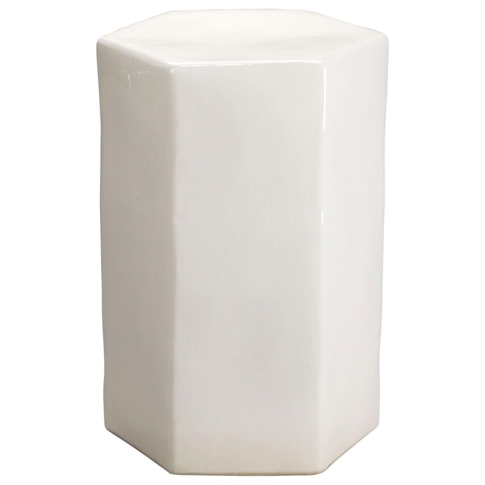 Splendor Living Kingsley Large Side Table in White, , large