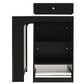 HOMLUX 60" Kitchen Island in Black, , large