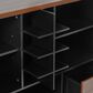 HOMLUX 54" Kitchen Island with Drop Leaf in Black, , large