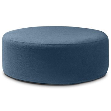 Jaxx Candler Round Ottoman in Navy, , large