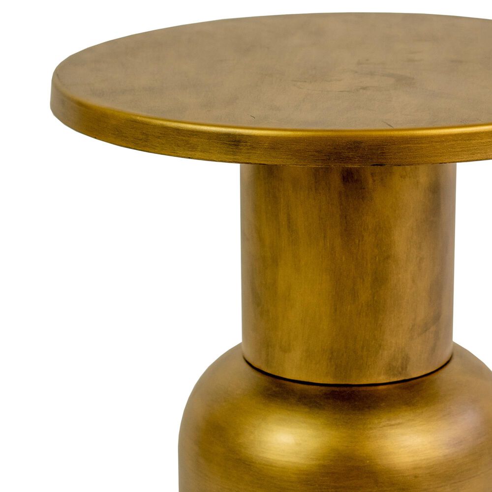 Kalalou Accent Table in Gold, , large