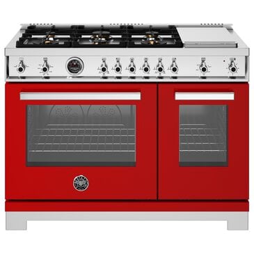Bertazzoni Professional 7.1 Cu. Ft. Freestanding All-Gas Range in Rosso, , large