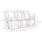 CorLiving Lea Power Reclining Console Sofa with Cupholders & USB Port in Grey, , large