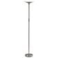 Adesso Solar LED Torchiere in Brushed Steel, , large