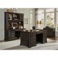 Riva Ridge Hampton 66" Executive Desk in Black Cherry, , large