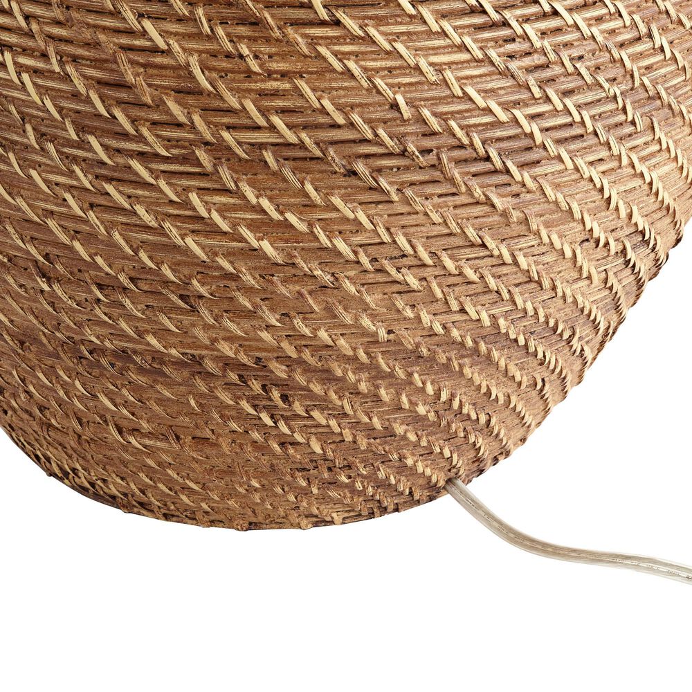 Pacific Coast Lighting Tinley Table Lamp in Brown Weave, , large