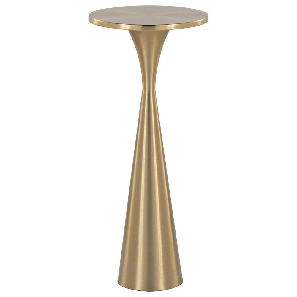 Lumisource Gemma 22" Side Table in Modern Brass, , large
