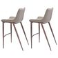 Zuo Modern Magnus Bar Stool in Gray (Set of 2), , large