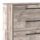Ashley Neilsville 6-Drawer Dresser in Whitewash and Dark Pewter, , large