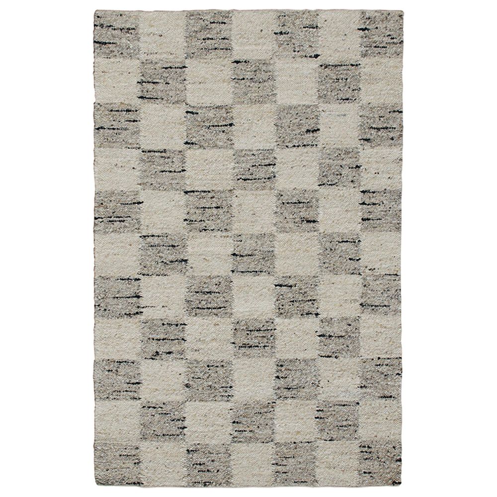L&R Resources Kingston Geometric 5" x 7"9" White and Black Area Rug, , large