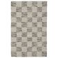 L&R Resources Kingston Geometric 5" x 7"9" White and Black Area Rug, , large