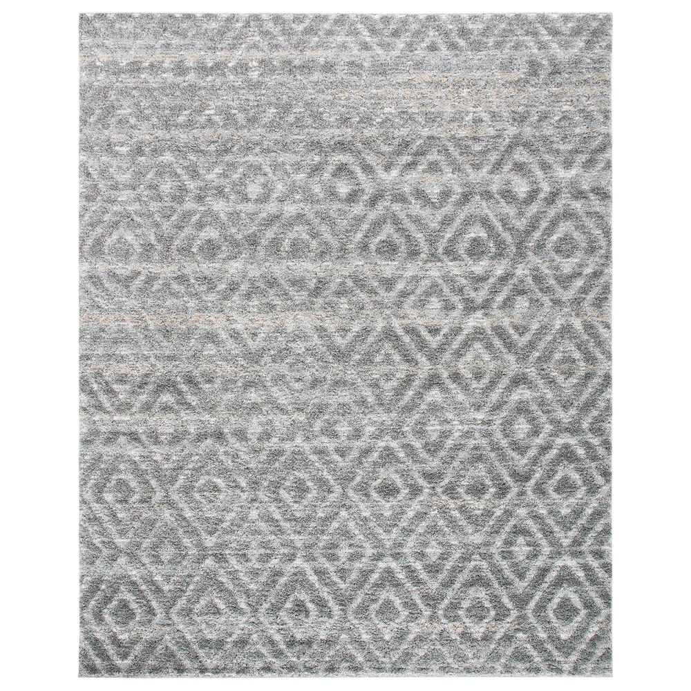 Safavieh Martha Stewart Lucia Shag MSR0782H 8" x 10" Dark Grey and Light Grey Area Rug, , large