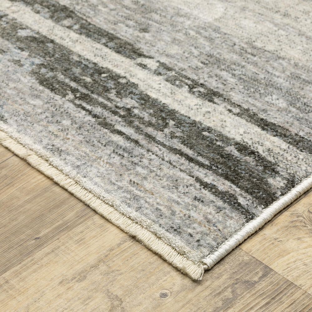 Oriental Weavers Hayden 2&#39;3&quot; x 7&#39;6&quot; Grey and Ivory Runner, , large