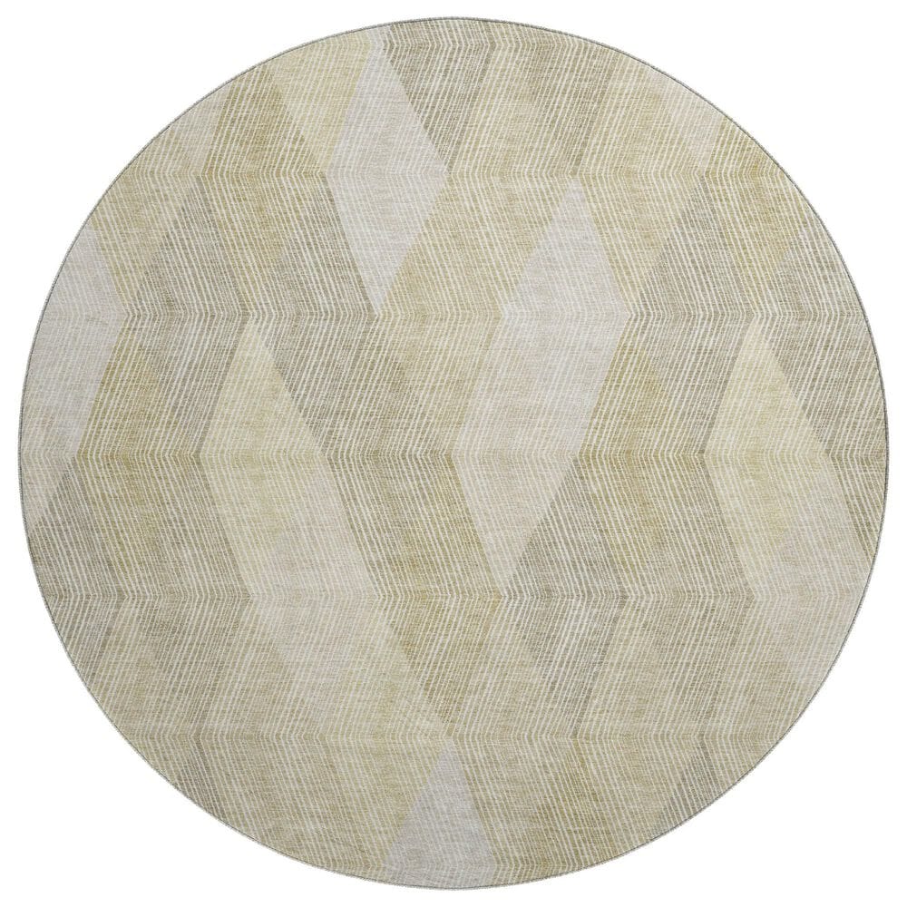 Dalyn Rug Company The Reserve TR11 Beige 8" Round Indoor/Outdoor Area Rug, , large