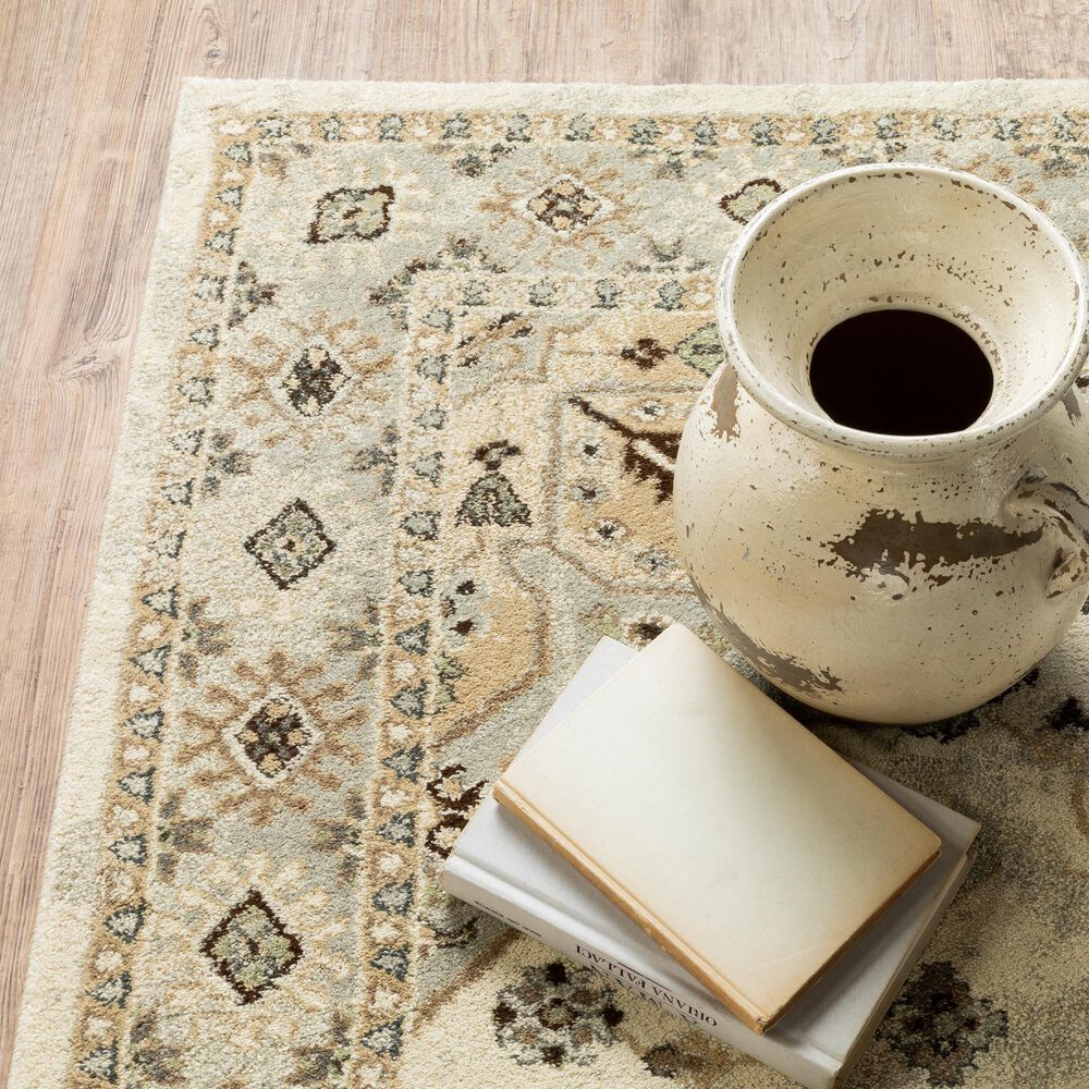 Oriental Weavers Florence Athens 4332X 2&#39;3&quot; x 7&#39;6&quot; Beige Runner, , large