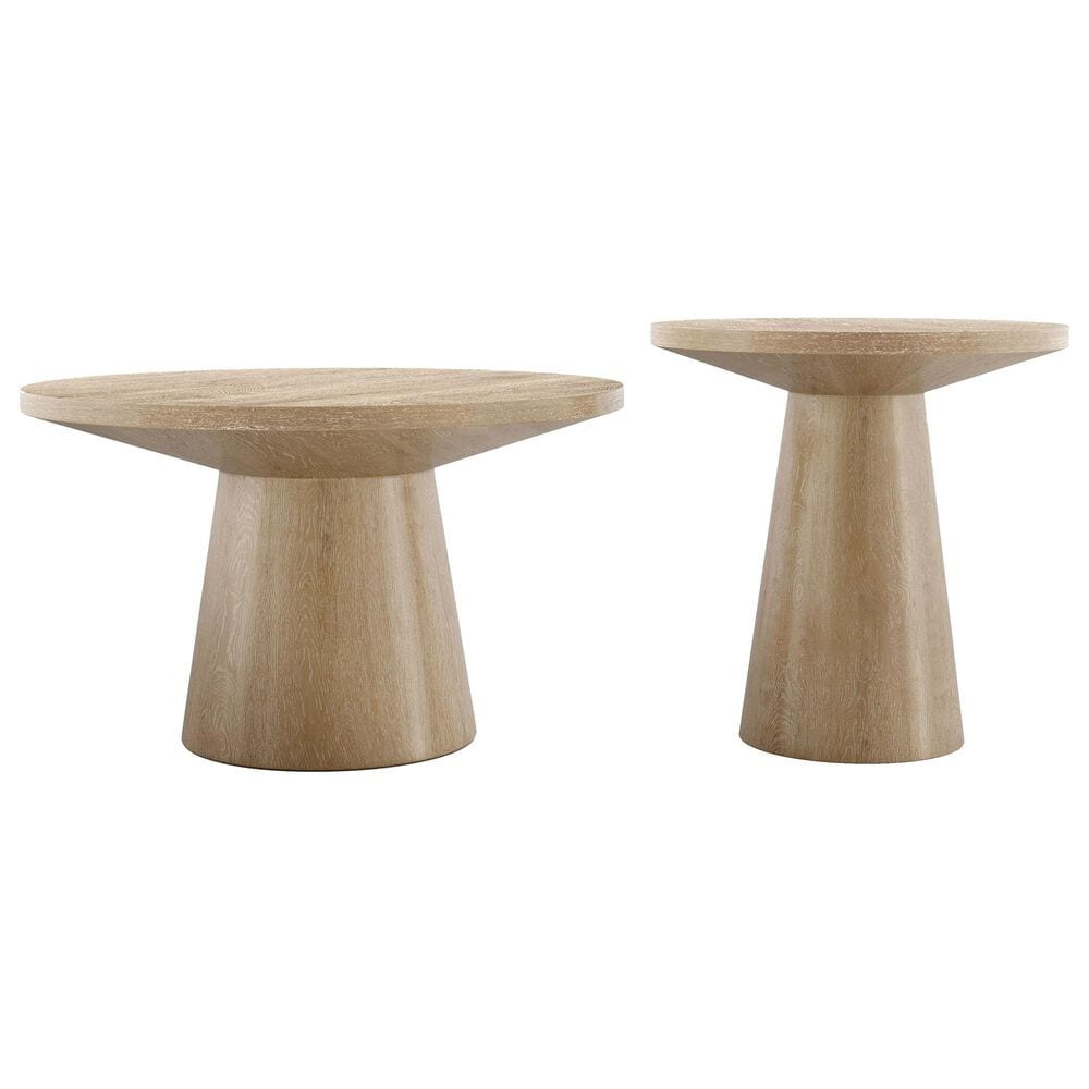Furniture of America Halewood 2-Piece Coffee Table Set in Oak, , large