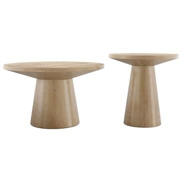 Furniture of America Halewood 2-Piece Coffee Table Set in Oak, , large