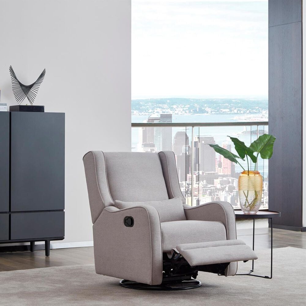 Eastern Shore Elsa Manual Swivel Glider in Harbor Gray, , large