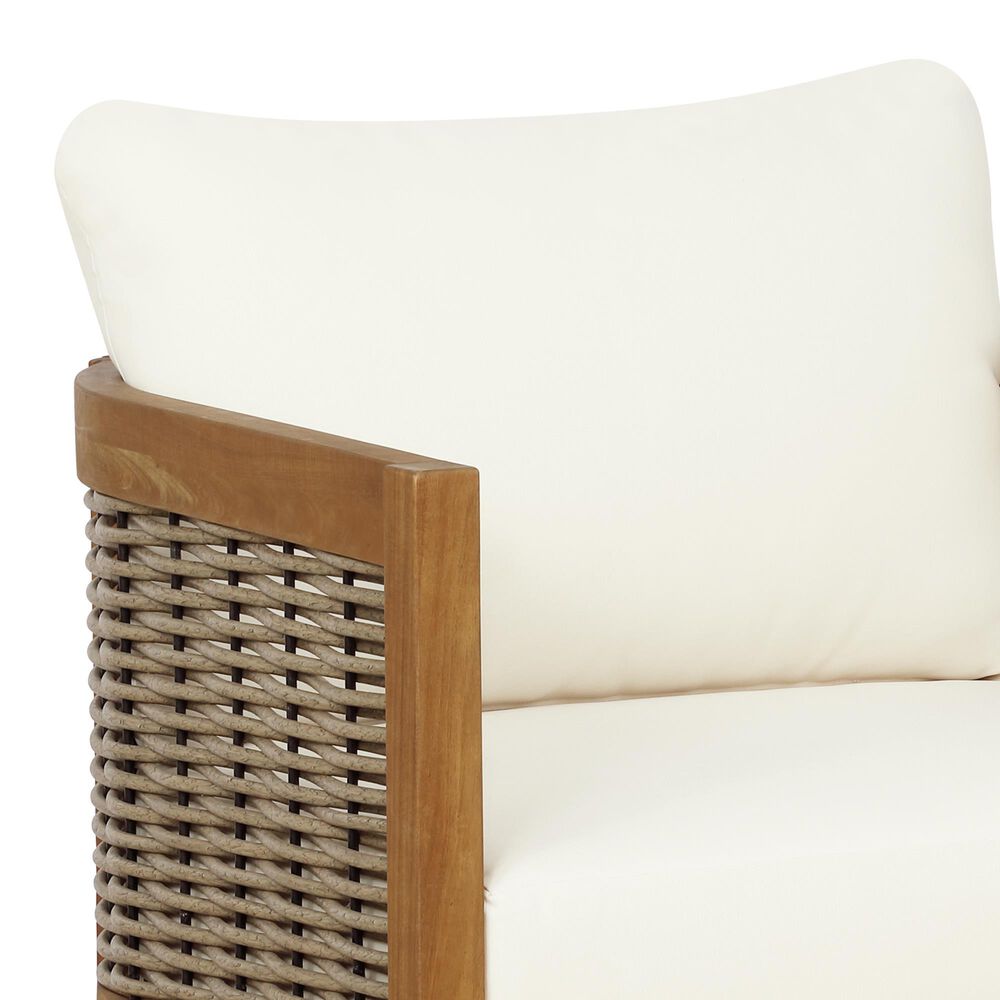 Linon Home Decor Chaddsley Patio Arm Chair in Beige, , large