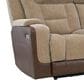 Ashley Mixed Motion Power Reclining Sofa in Brownstone, , large