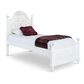 Mayberry Hill Alana Twin Upholstered Bed in White Lacquer, , large