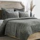 Classic Home Bari Velvet King Quilt Set in Sage, , large