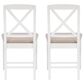Linon Home Decor Triena X-Back Side Chair in White (Set of 2), , large