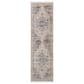Surya Aida AAD-2307 2"7" x 9" Beige, Medium Gray, Tan, Ivory, Deep Teal and Charcoal Runner, , large