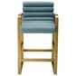 Eichholtz Olsen Counter Stool in Brushed Brass, , large
