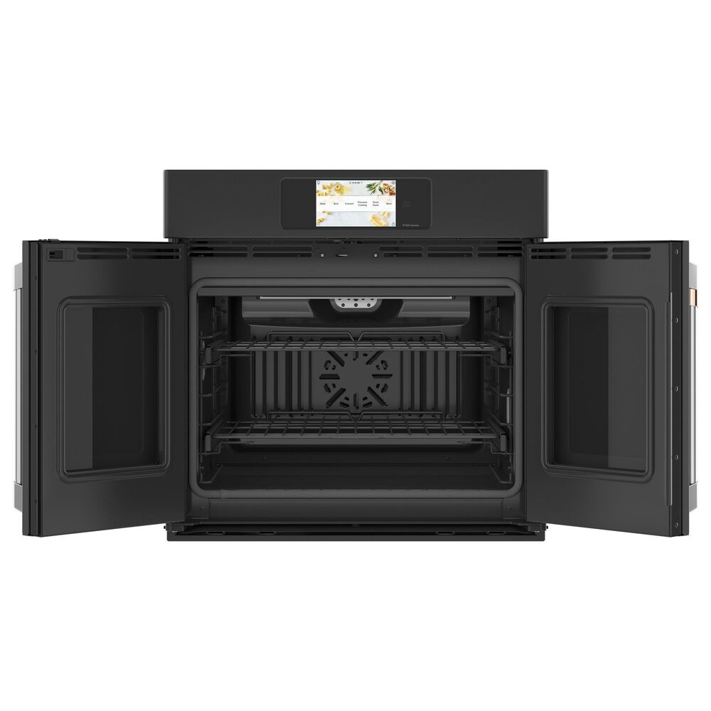 Cafe 30&quot; French-Door Single Wall Oven in Matte Black &#40;Handles Sold Separately&#41;, , large