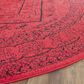 Safavieh Adirondack ADR108F-4R 4" x 4"  Red/Black Round Rug, , large
